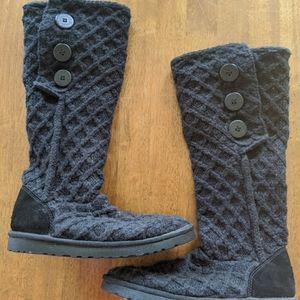 UGG Lattice Cardy Knit Boots